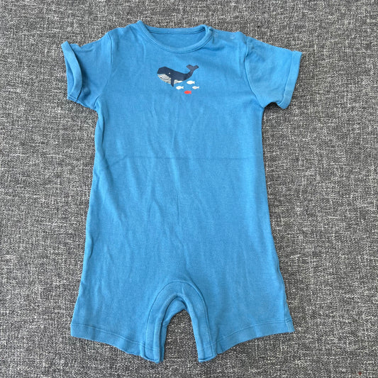 Boys 2-3 Year Blue Whale Romper