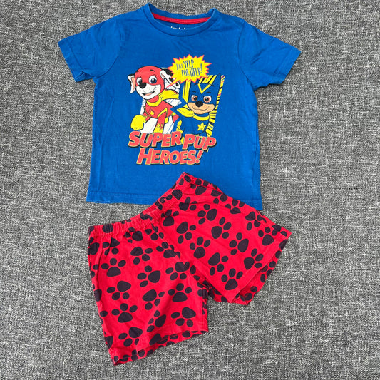 Boys 2-3 Year Paw Patrol "Just Yelp For Help" "Super Pup Heroes!" Summer Pjs