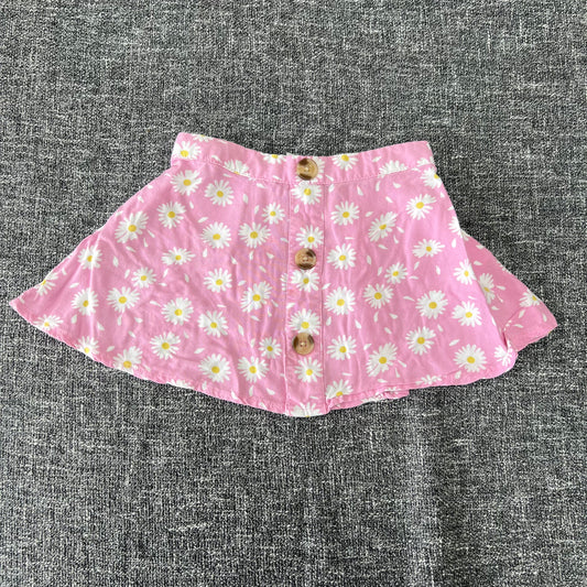 Girls 18-24 Month Pink Daisy Print Summer Skirt