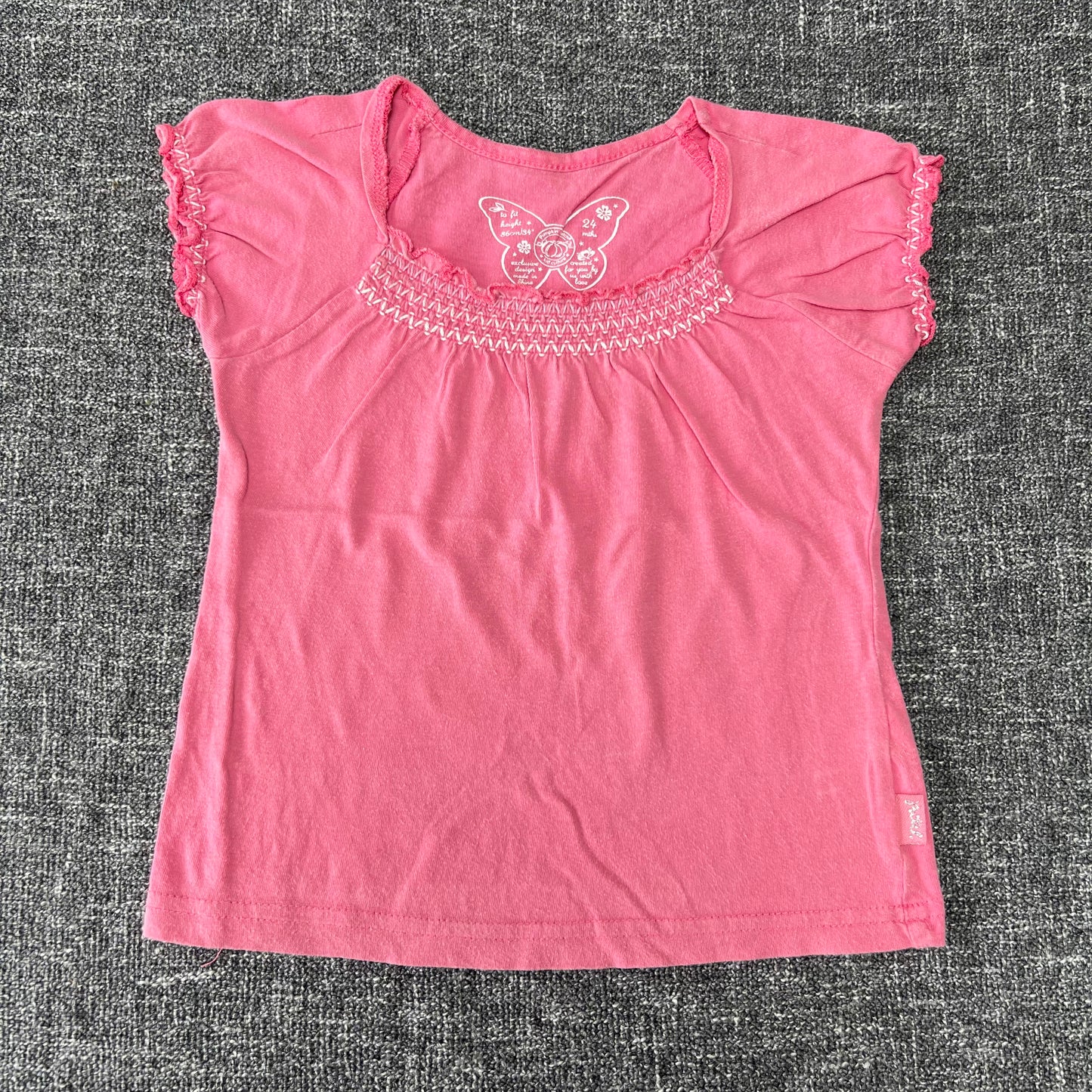 Girls 18-24 Month Plain Pink T-shirt