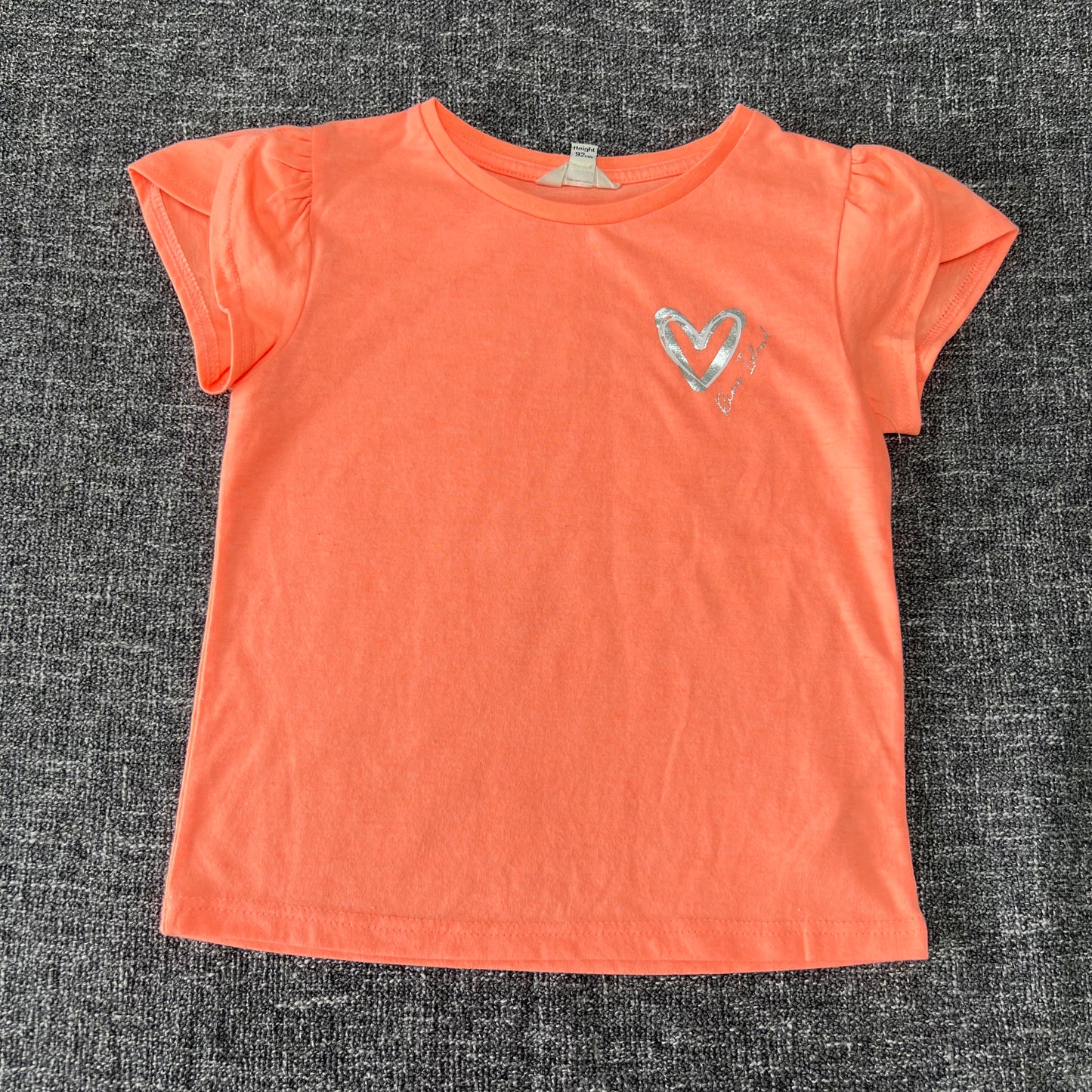 Girls 18-24 Month Fluorescent Orange T-shirt