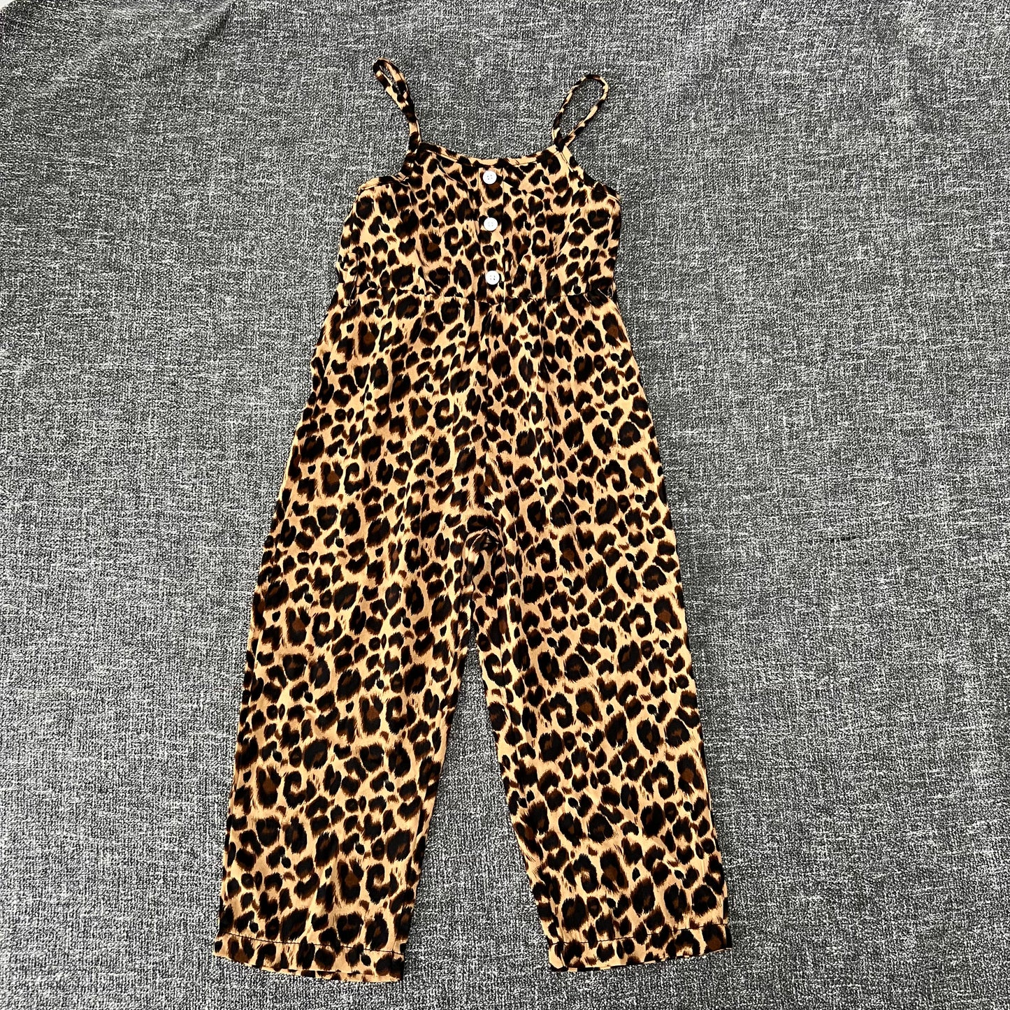 Girls 18-24 Month Leopard Print Summer Jumpsuit