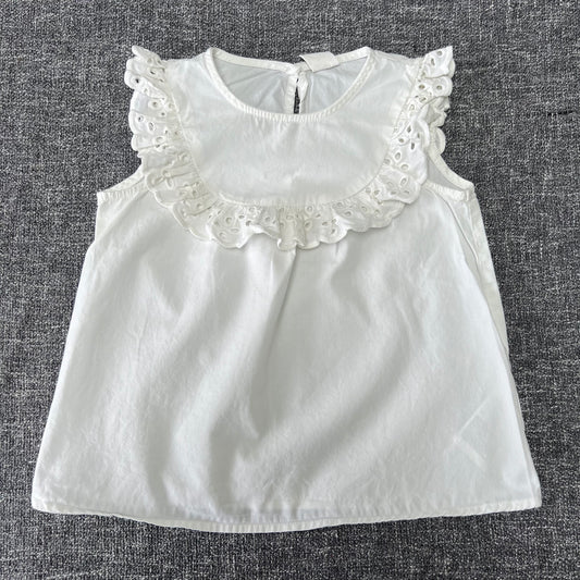 Girls 18-24 Month White Sleeveless Summer Top