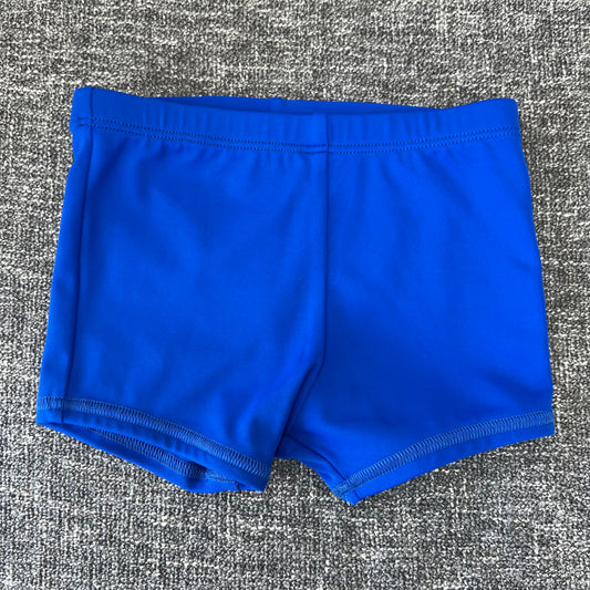 Boys 18-24 Month Plain Blue Swim Trunks