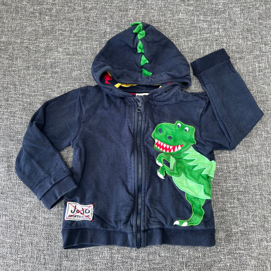 Boys 18-24 Month Navy Blue Dinosaur Hoodie (PIP)