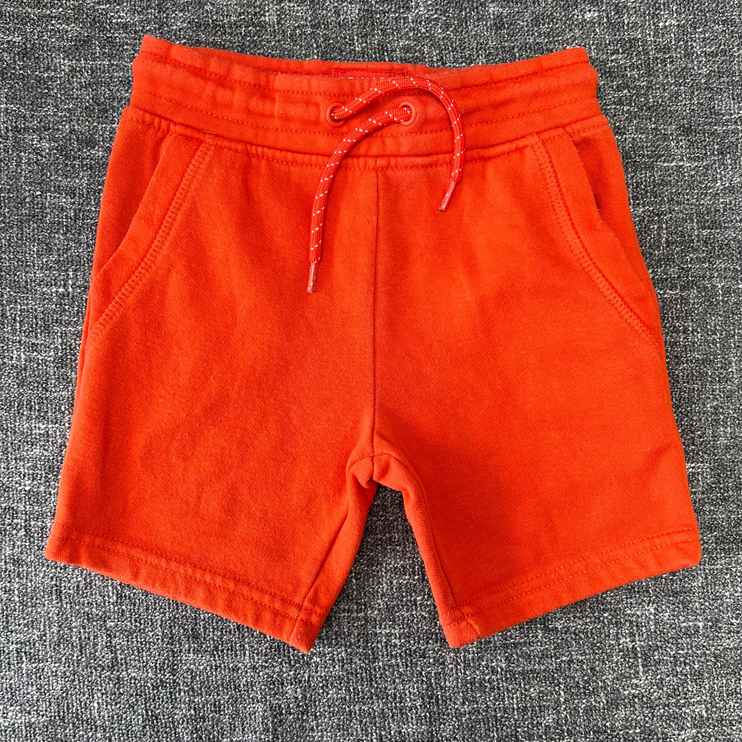 Boys 18-24 Month Plain Orange Jogger Style Shorts