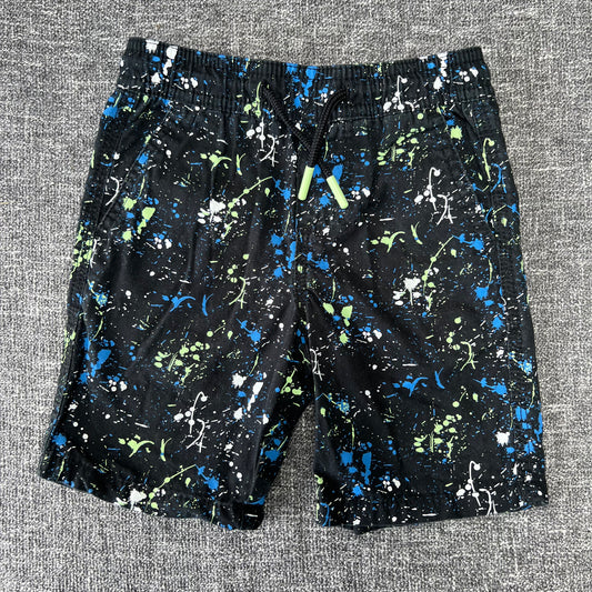 Boys 18-24 Month Black Paint Splatter Effect Shorts