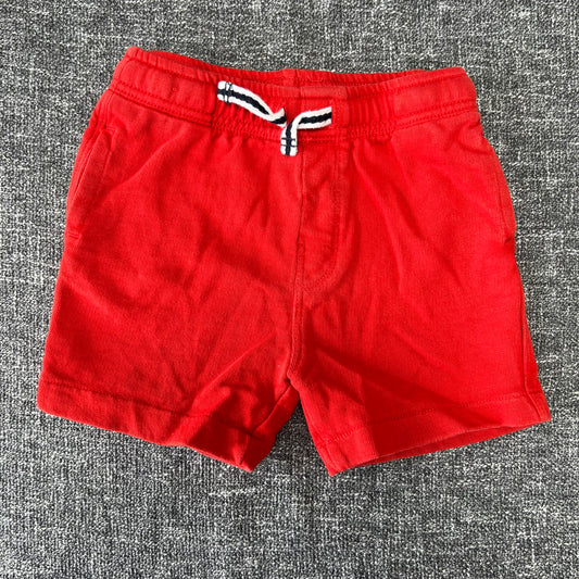 Boys 18-24 Month Plain Red Shorts