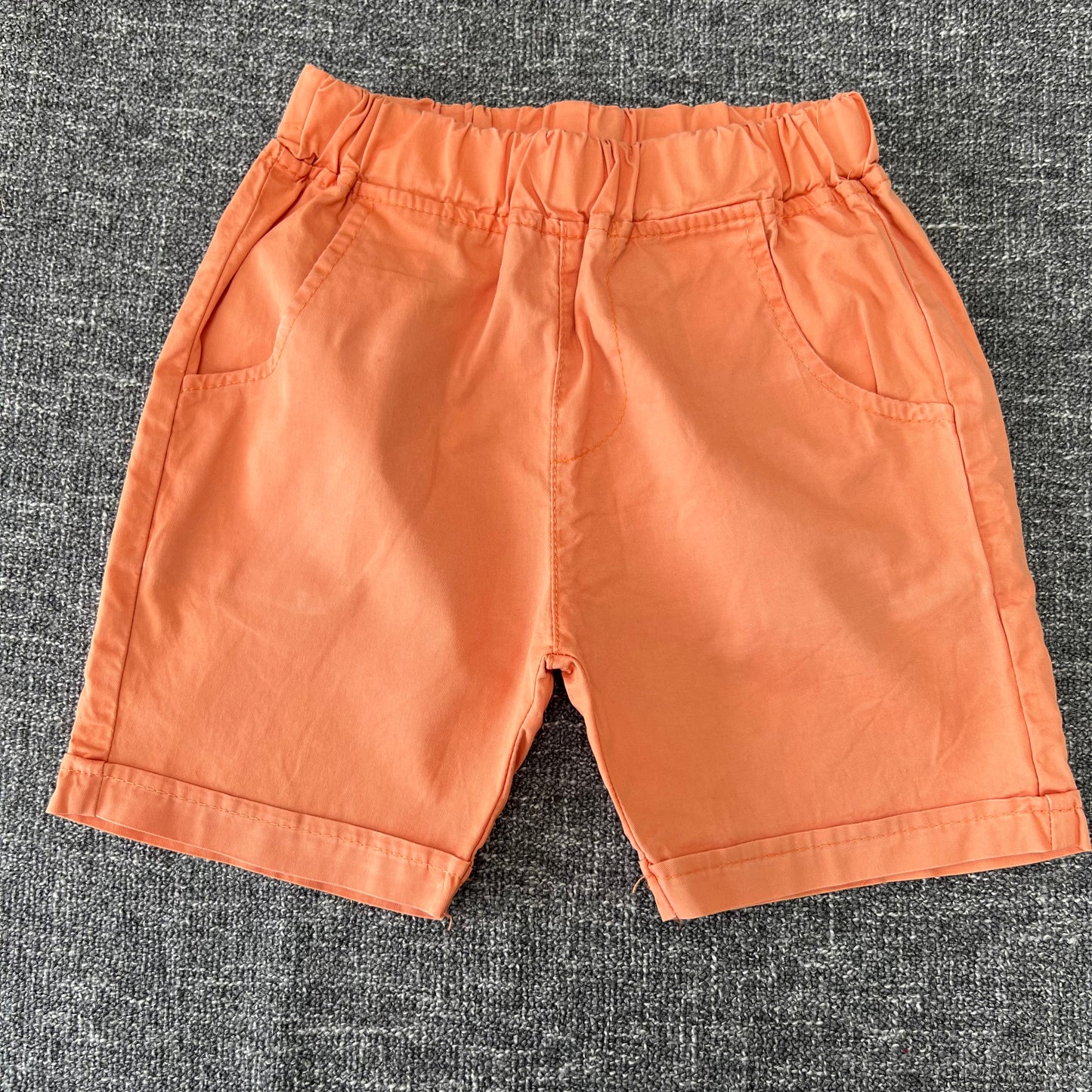 Boys 18-24 Month Plain Orange Shorts