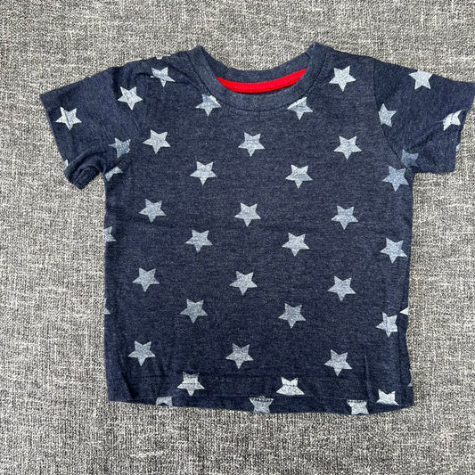 Boys 18-24 Month Blue T-shirt With White Star Print