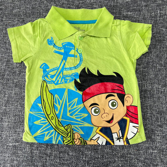 Boys 18-24 Month Lime Green "Disney's Jake" Polo Shirt