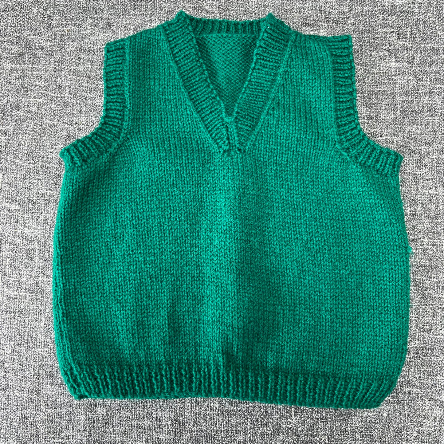 Boys 2-3 Year Green Knitted Tank Top