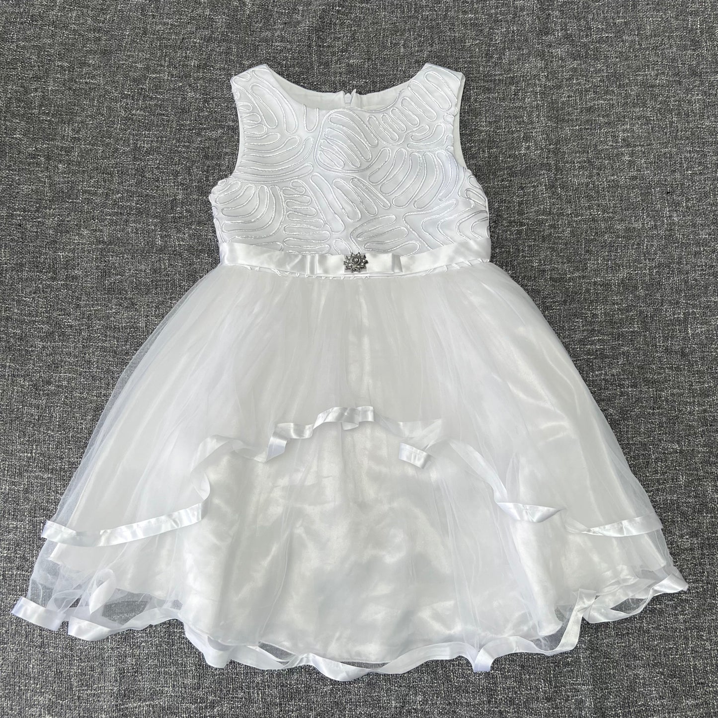 Girls 5-6 Year White Occassion Dress