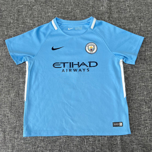 Boys 6-7 Years Light Blue Manchester City Football Shirt "Flint 3"