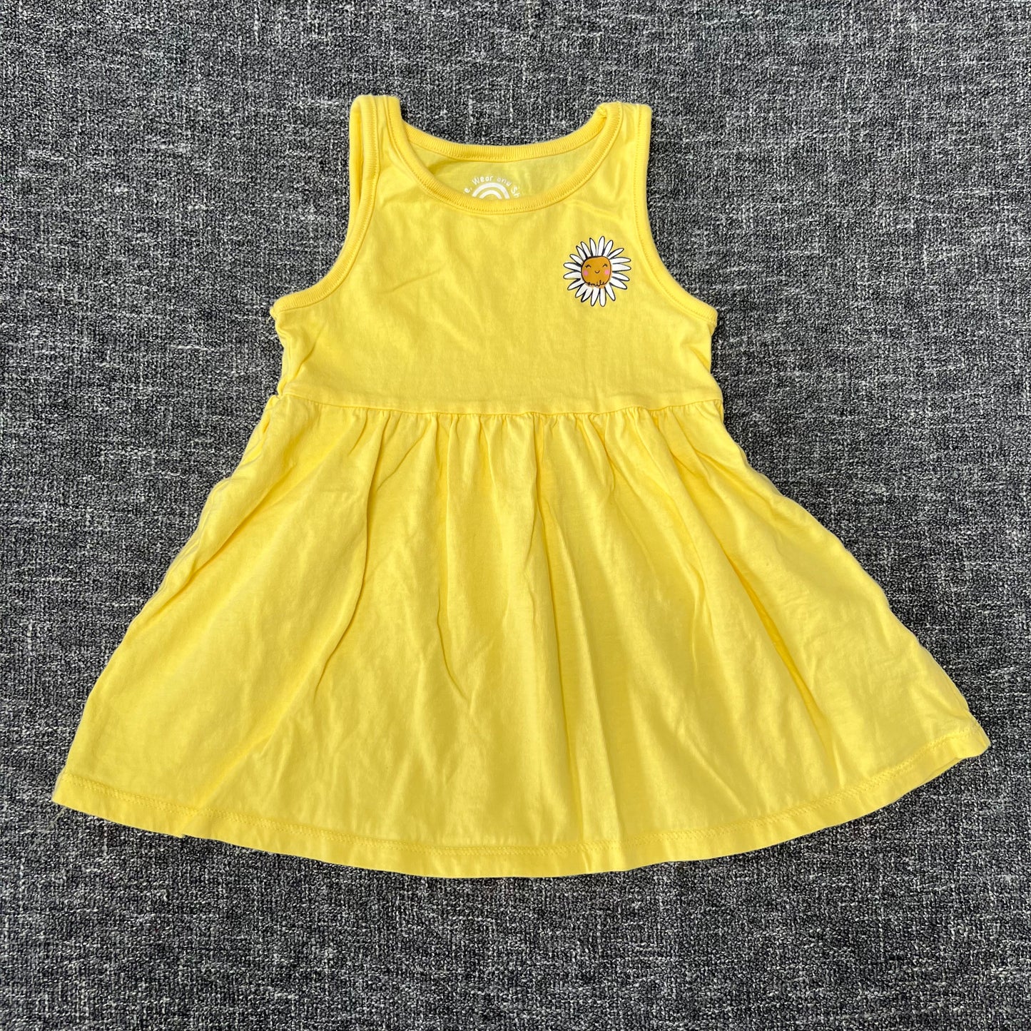 Girls 12-18 Month Yellow Jersey Summer Dress