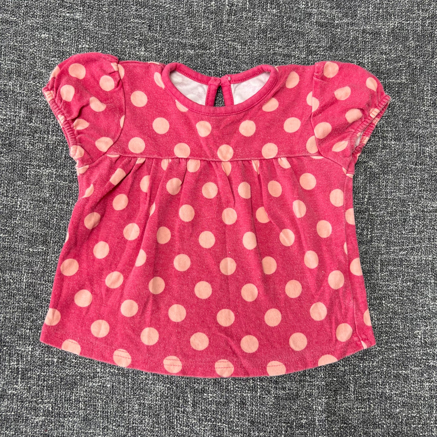 Girls 12-18 Month Pink Spot T-shirt (PIP)