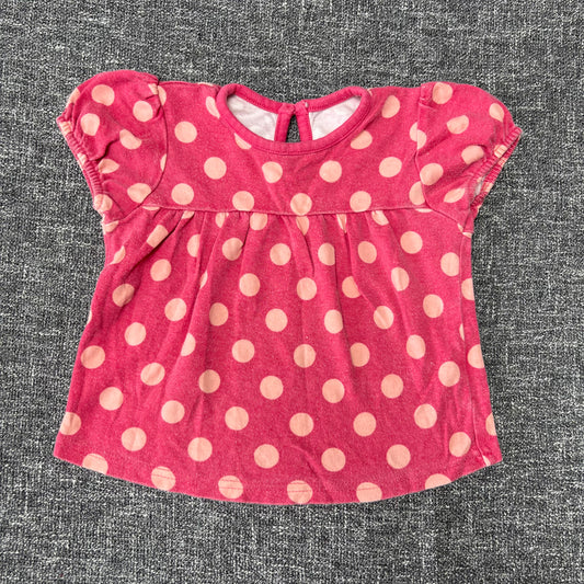 Girls 12-18 Month Pink Spot T-shirt (PIP)