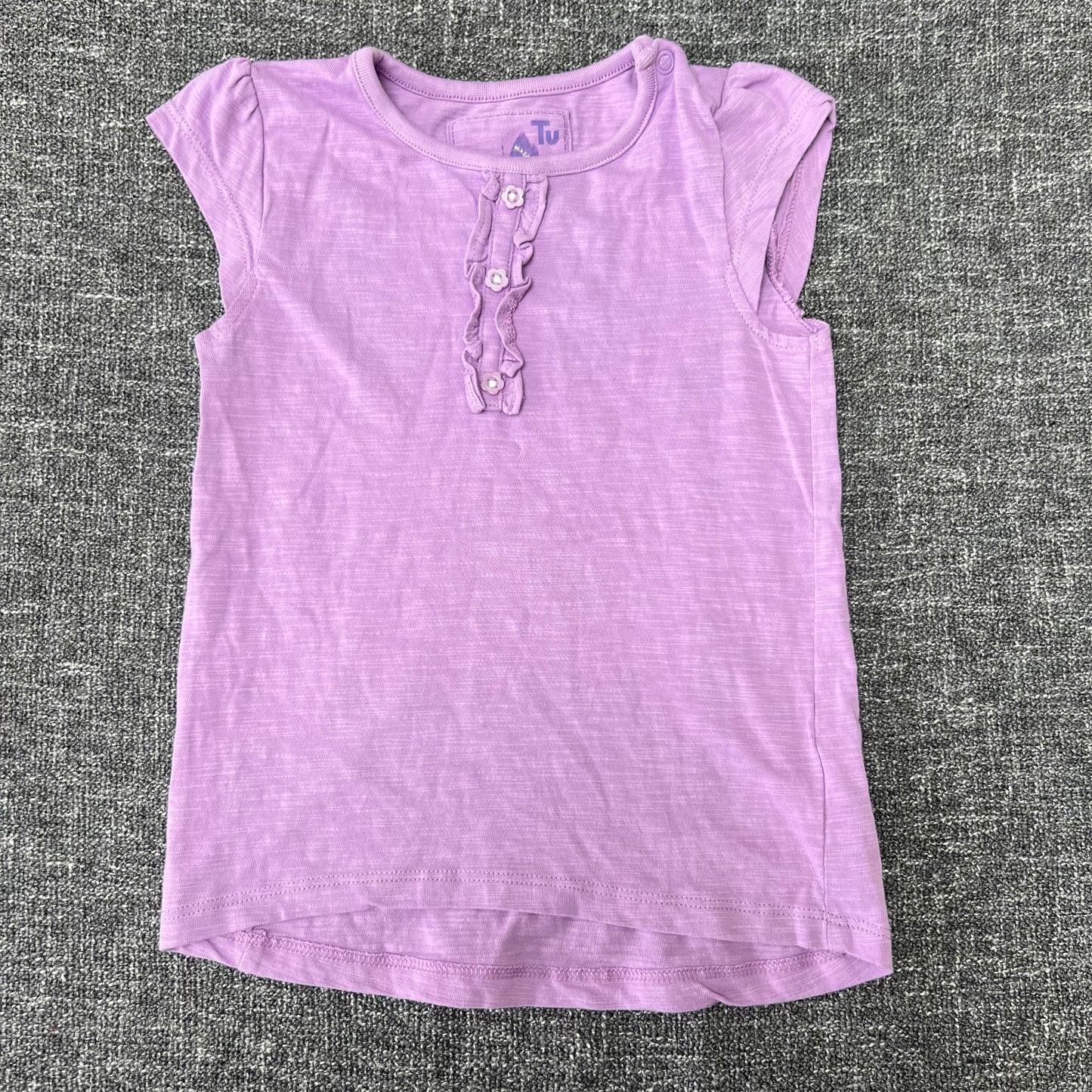 Girls 12-18 Month Plain Light Purple T-shirt