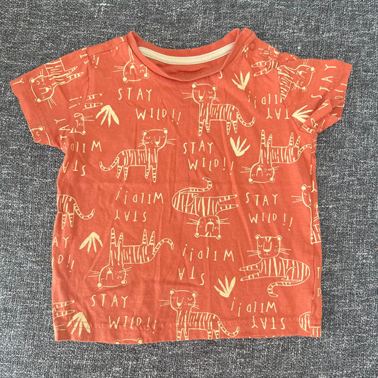 Boys 12-18 Month Orange "Stay Wild" Tiger T-shirt