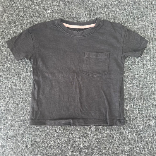 Boys 12-18 Month Plain Grey T-shirt With Pocket Detail