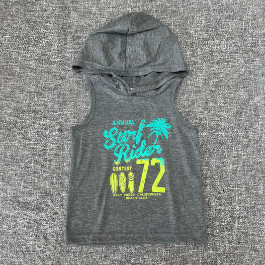 Boys 12-18 Month Grey  Hooded T-shirt "Annual Surf Rider Contest 72"