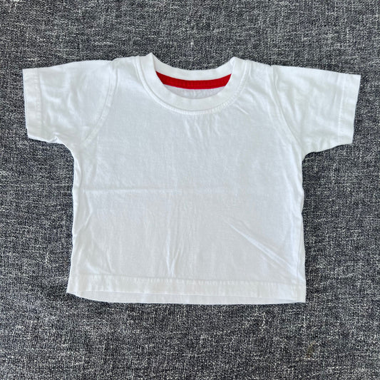 Boys 12-18 Month Plain White T-shirt