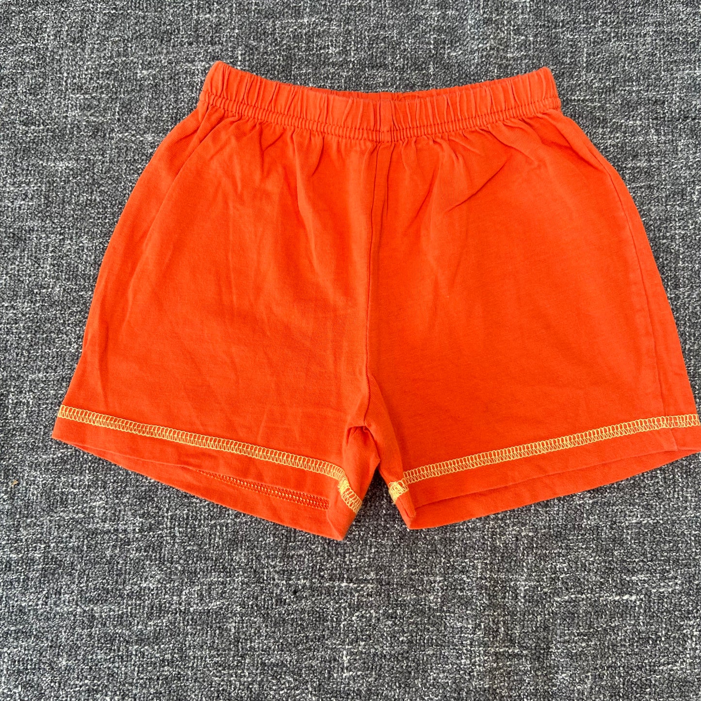 Boys 12-18 Month Plain Orange Jersey Shorts