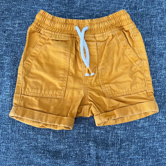 Boys 12-18 Month Plain Yellow Shorts