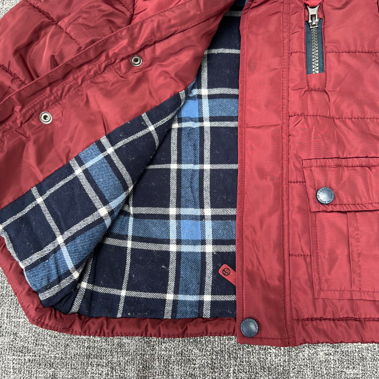 Boys 12-18 Month Burgandy Winter Coat With Hood