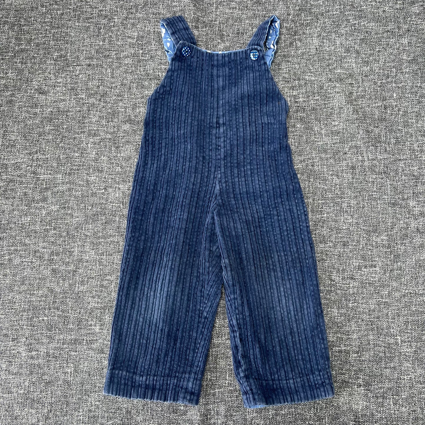 Boys 12-18 Month Blue Cord Dungarees