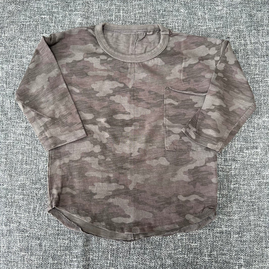 Boys 12-18 Month Brown Camo Print Long Sleeved Top