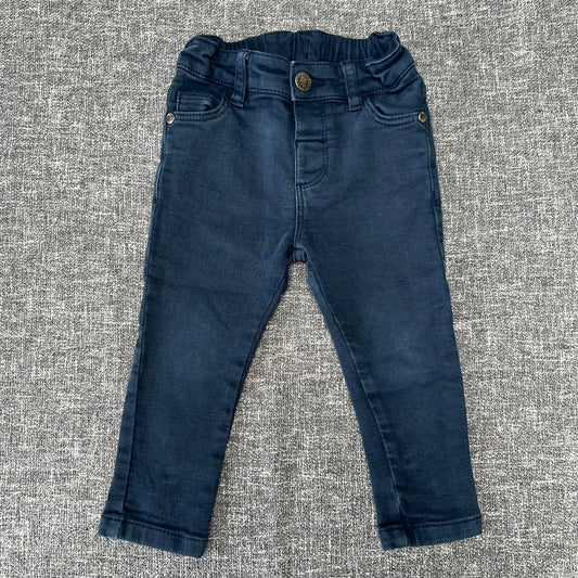 Boys 12-18 Month Plain Navy Blue Jeans