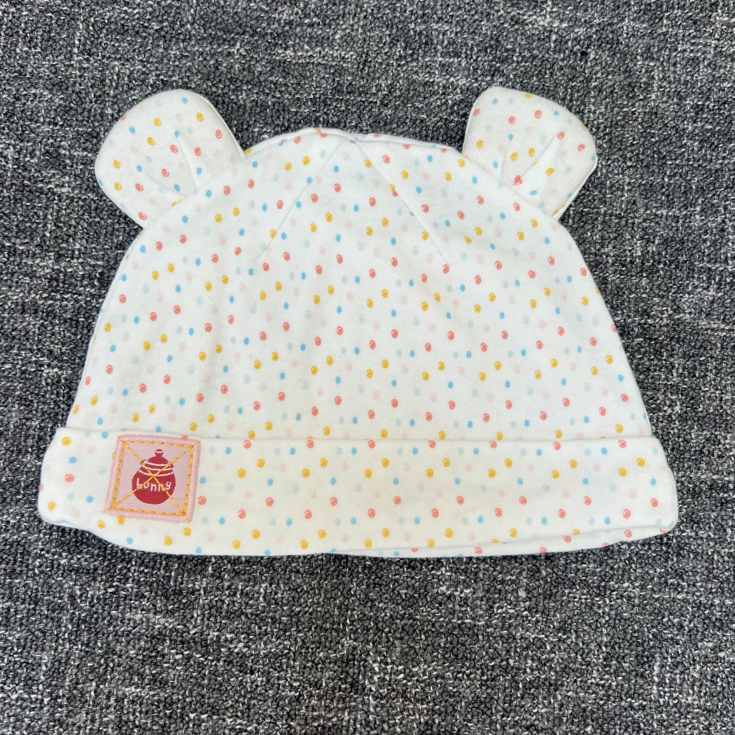 Girls 9-12 Month Cream Spotted Disney Winnie The Pooh Hat