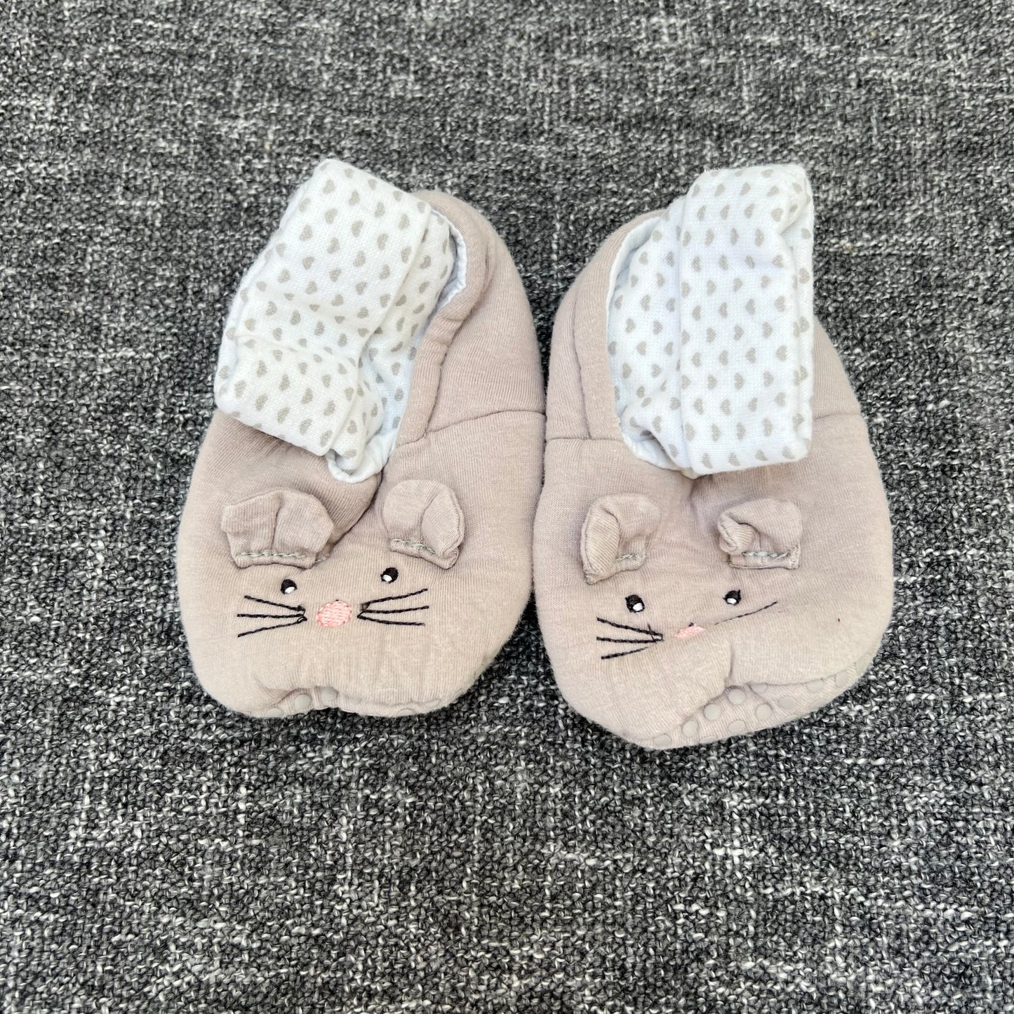 Girls 9-12 Month Mouse Bootie Slippers