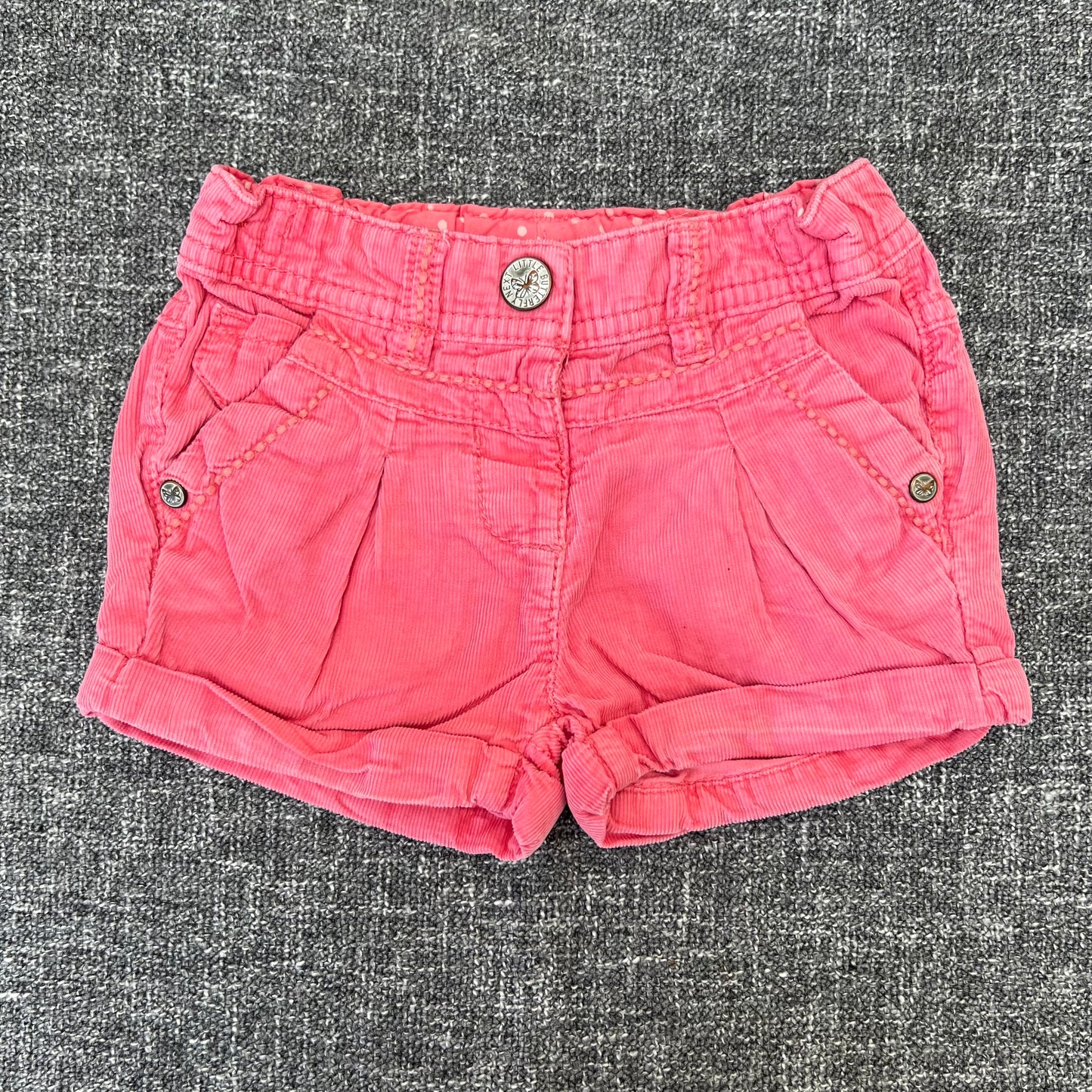 Girls 9-12 Month Pink Cord Shorts