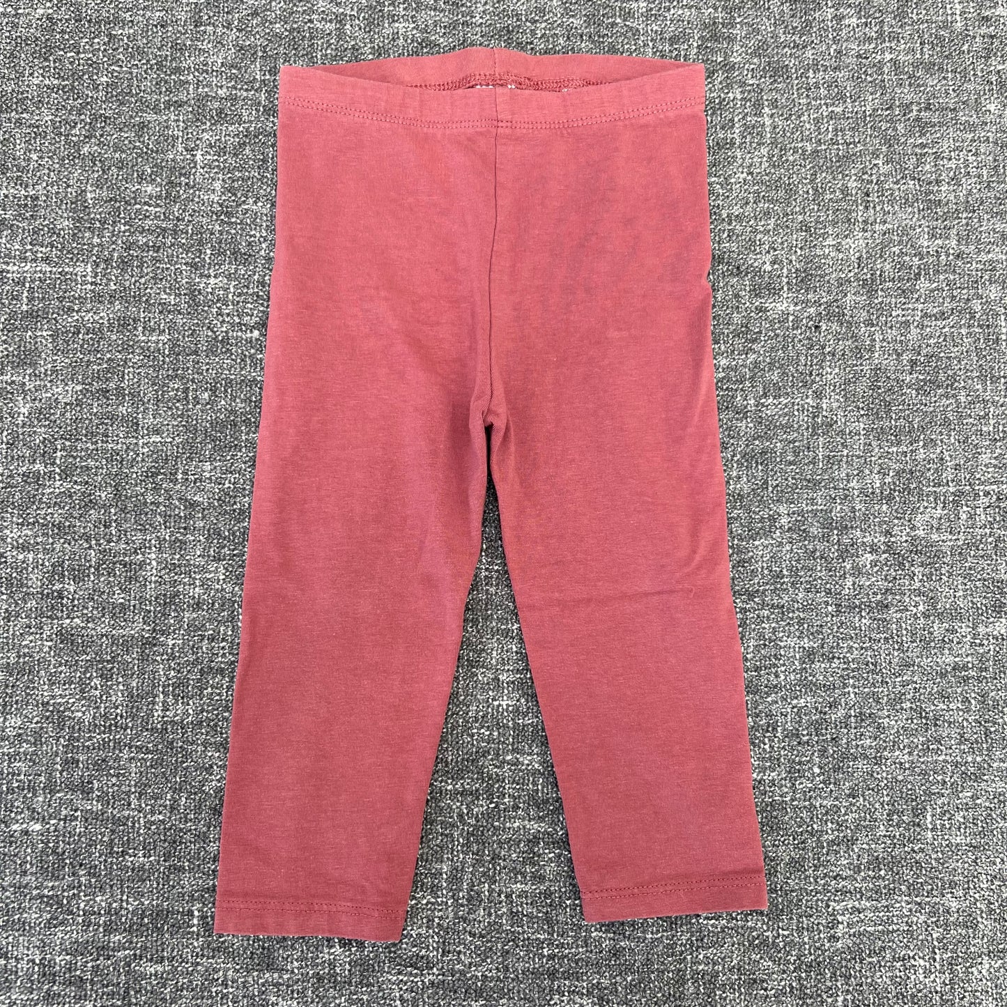 Girls 9-12 Month Red / Brown Plain Leggings