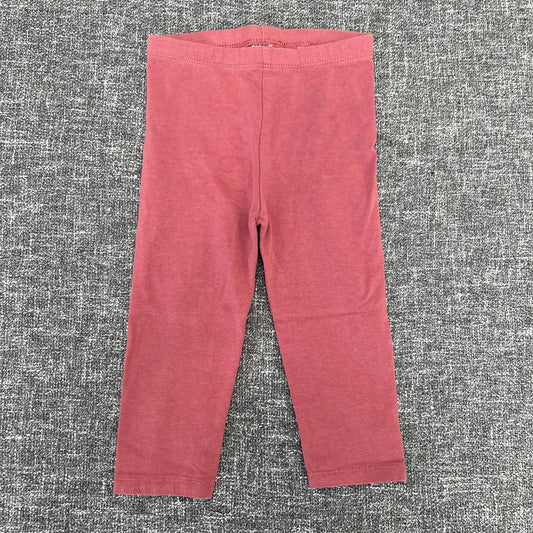 Girls 9-12 Month Red / Brown Plain Leggings