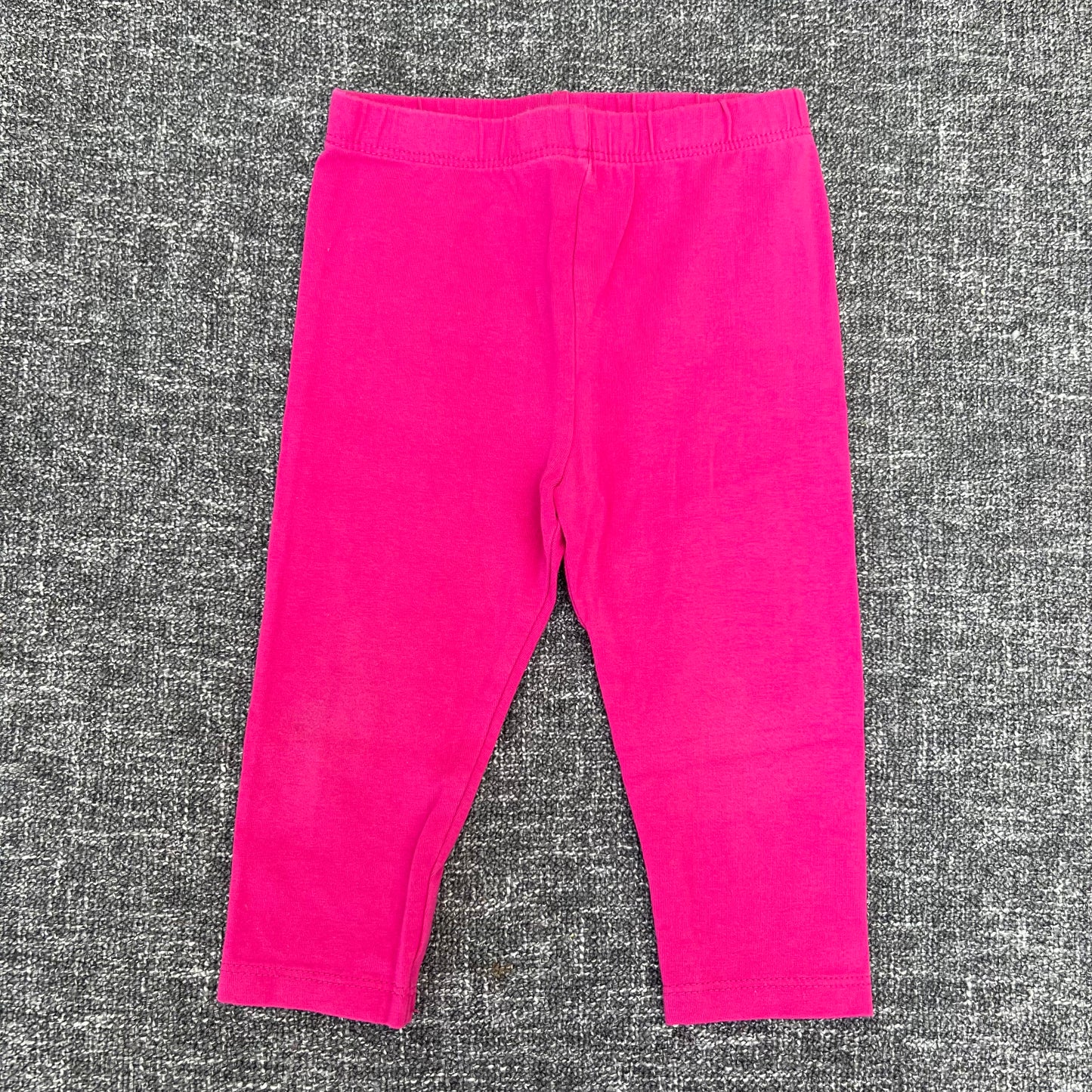 Girls 9-12 Month Plain Bright Pink Leggings