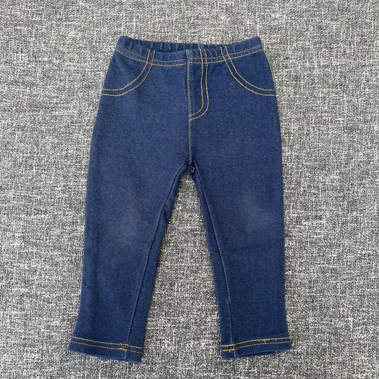 Girls 9-12 Month Blue Denim Style Leggings