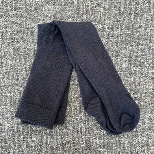 Girls 9-12 Month Plain Blue Tights