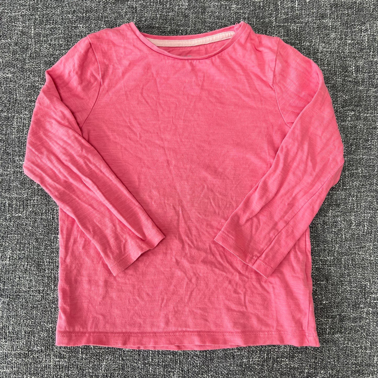 Girls 4-5 Year Plain Pink Long Sleeved Top