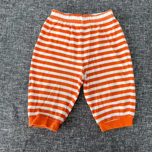 Boys 3-6 Month Orange & White Striped Joggers