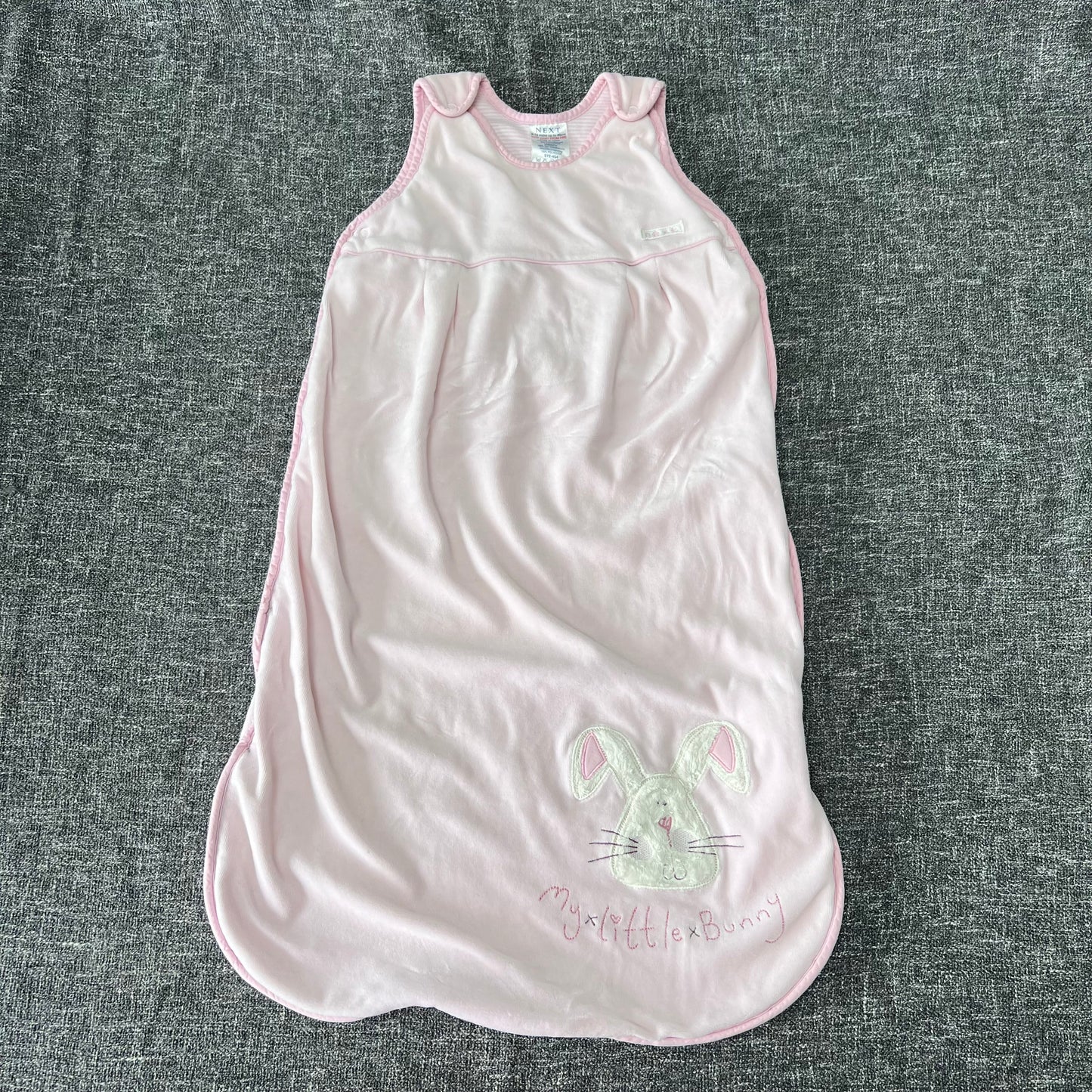 Girls 6-12 Month Pink "May Little Bunny" Winter Sleeping Bag