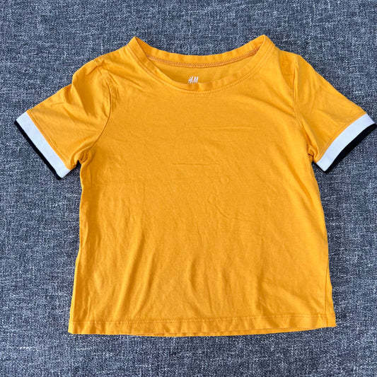 Boys 8-10 Year Plain Yellow T-shirt