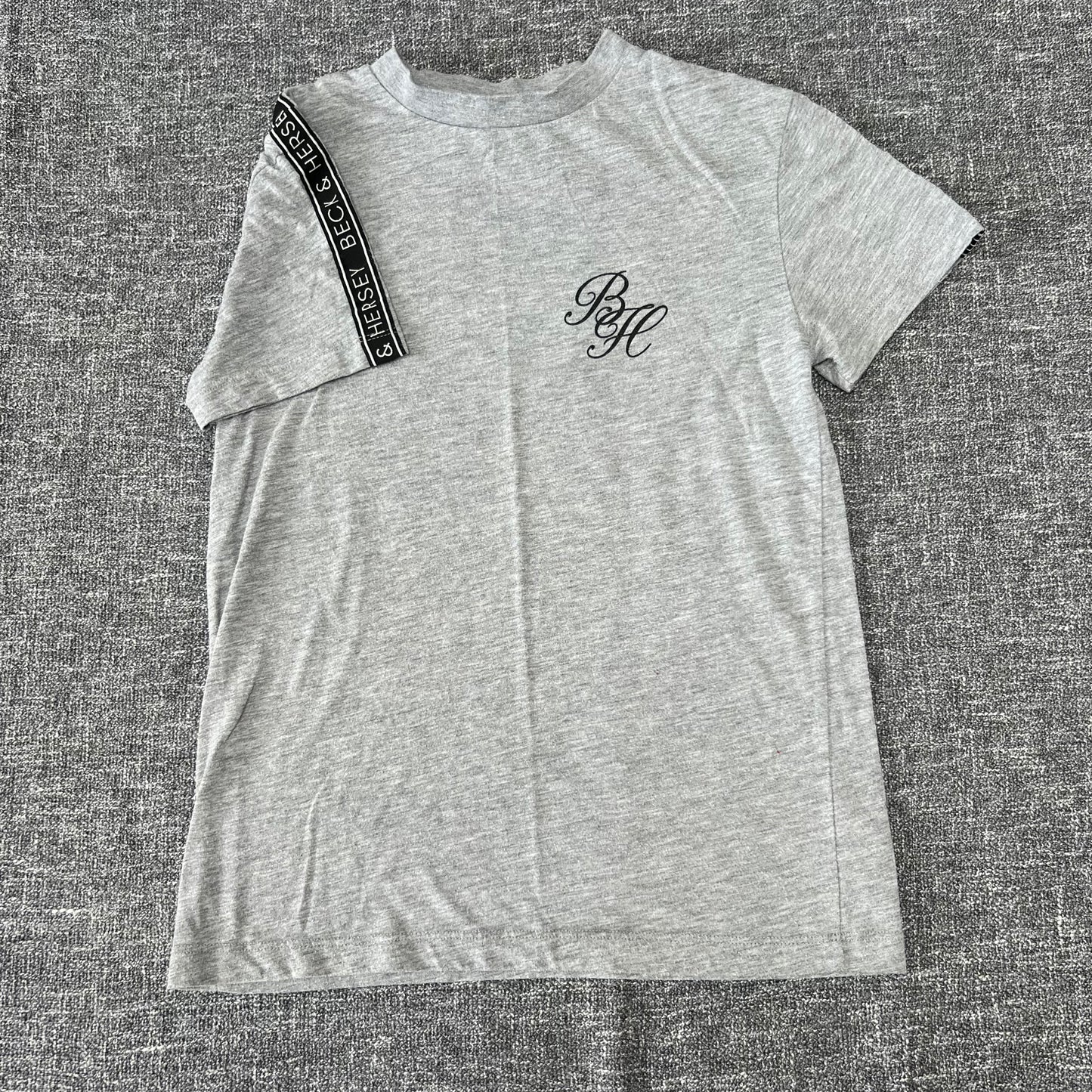 Boys 8-10 Year Plain Grey T-shirt