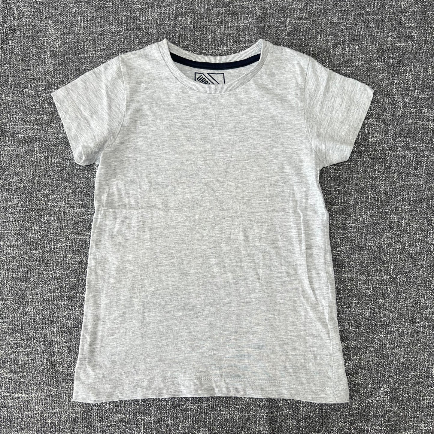 Boys 5-6 Year Plain Grey T-shirt