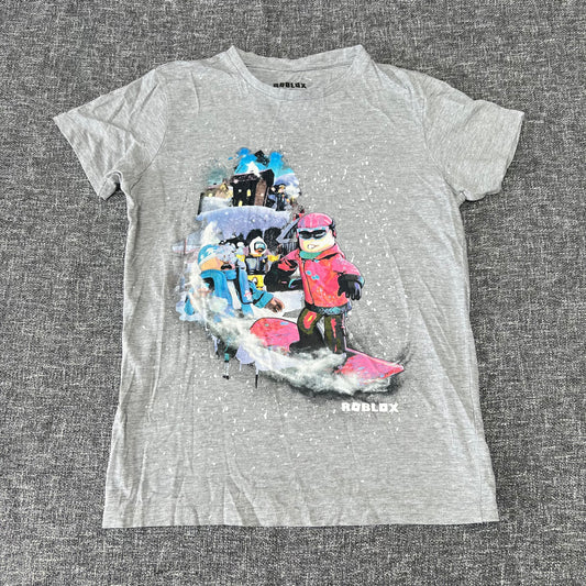 Boys 12-13 Year Grey "Roblox" T-shirt