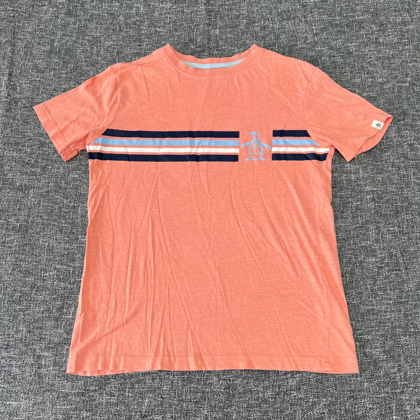 Boys 12-13 Year Pale Orange "Penguin" T-shirt